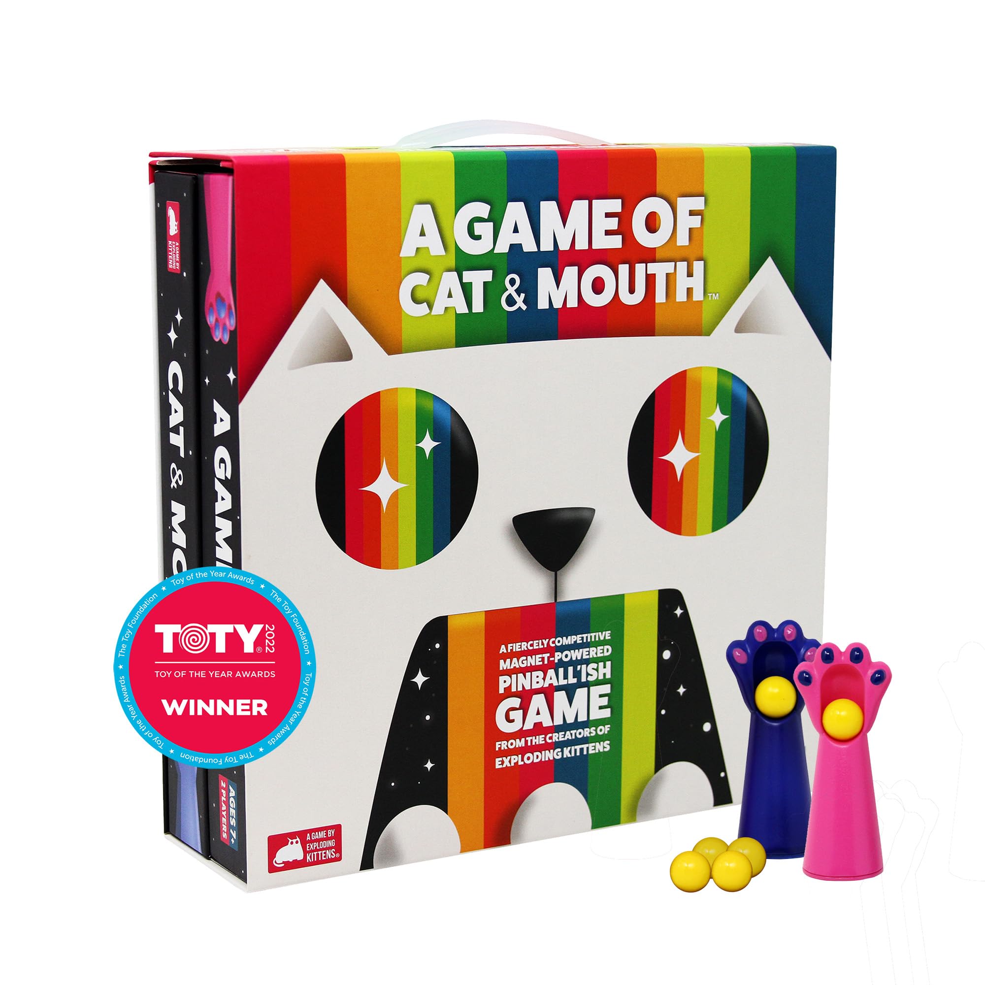 Exploding Kittens A Game of Cat and Mouth, 2 Players, Age 7+ Pinball | Quick to 