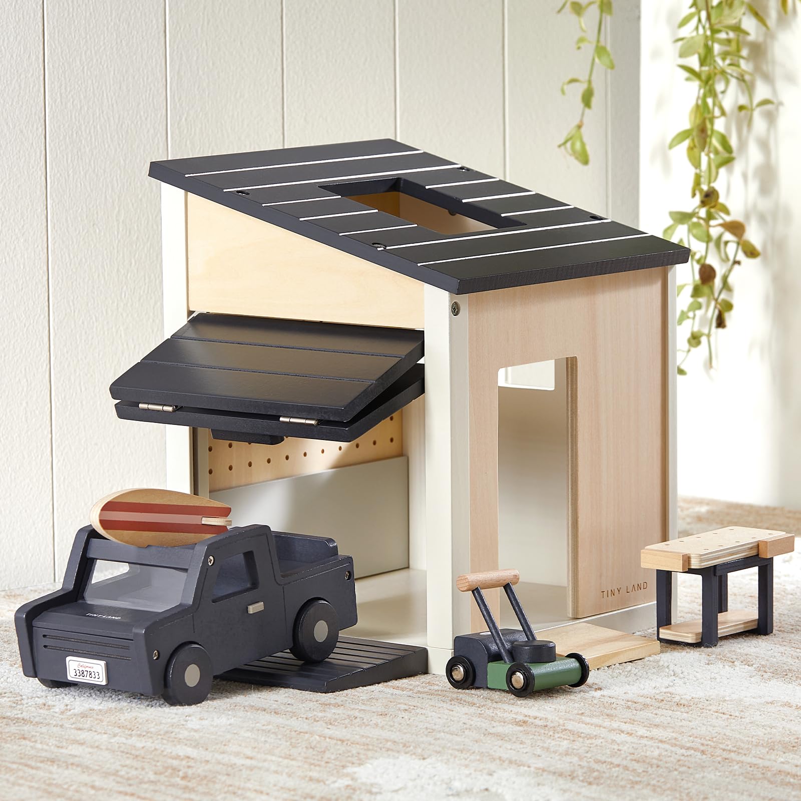 Tiny Land Wooden Dollhouse Garage Set Expansion Furniture & Accessories | Realis