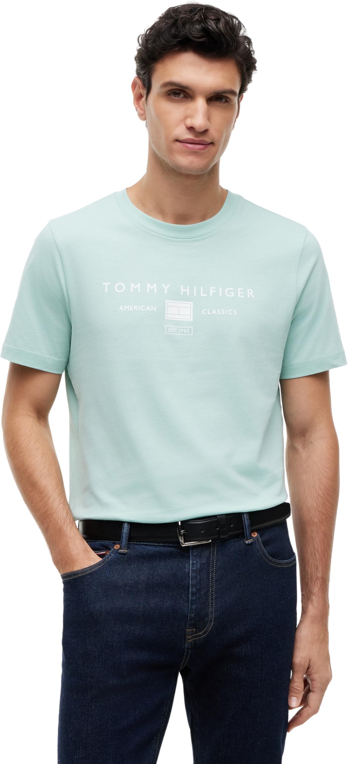 Tommy Hilfiger Brand Love Mono Stack Tee Mw0mw42365 Men's S/S T-Shirt