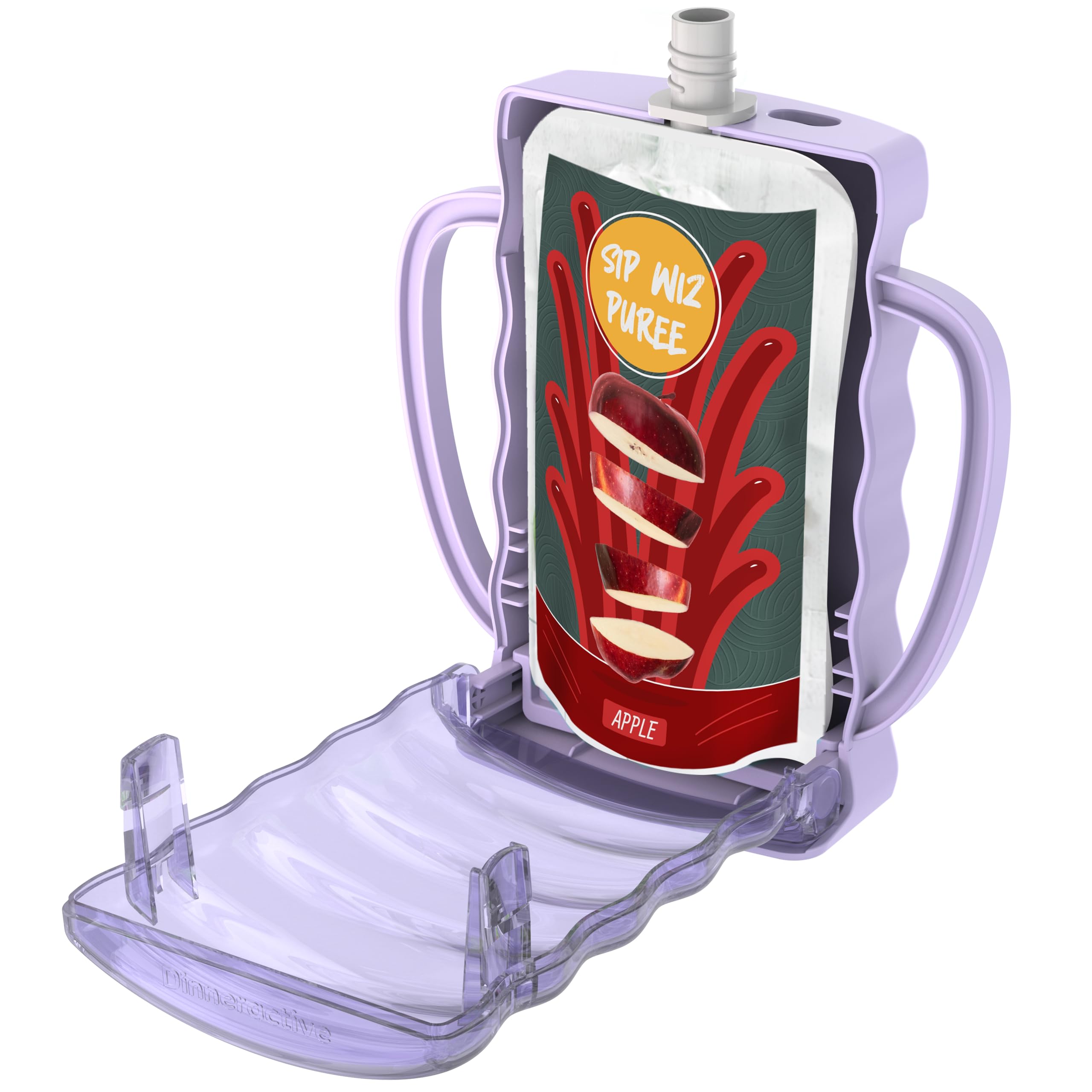 Dinneractive Sip Wiz - Baby Pouch Holder No Squeeze Pouch Food Pouches &amp; Jui