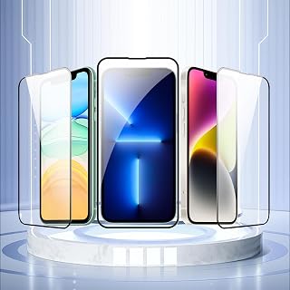 1 Pack Designed for iPhone 14, 13, 13 Pro (6.1") Screen Protector Tempered Glass, Case Friendly Anti Scratch Bubble Free Ultra Resistant
