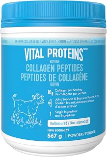 VITAL PROTEINS Bovine Collagen Peptides Powder, Helps Form Collagen And Reduce Joint Pain Associated With Osteoarthritis, Source Of Amino Acids, No Added Sugar, No Artificial Colours Or Flavours, 567 g