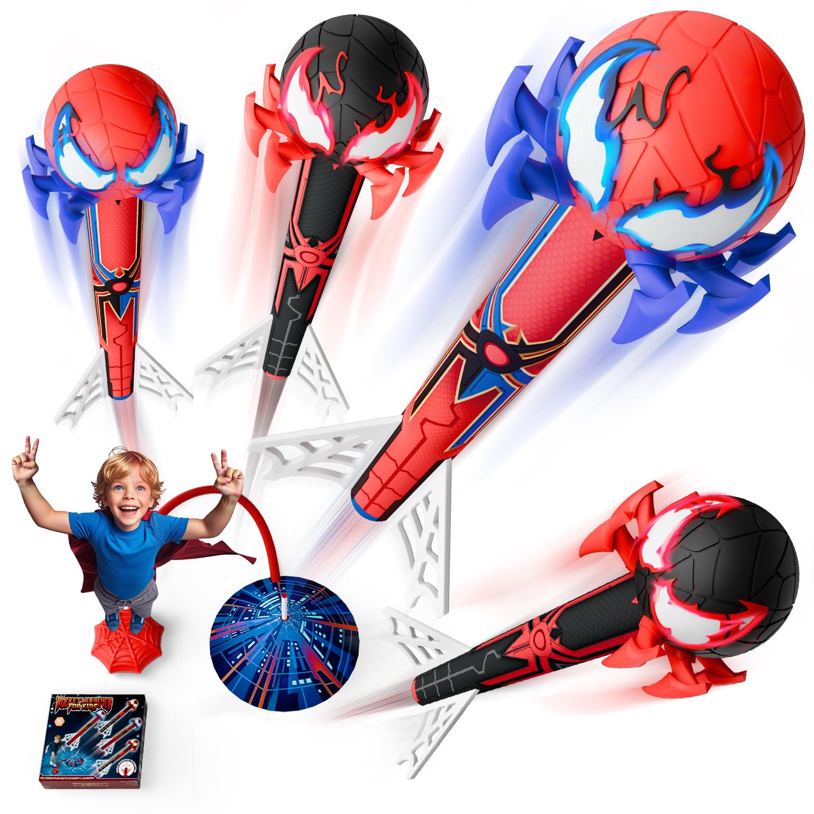 Outdoor Toys for 3-12 Years Old Boys,Rocket Launcher for Kids Toys Age 3-12 Year