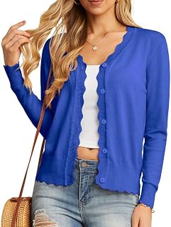 GRECERELLE Women's Cardigan with Buttons and V Neck Cardigan for Women Summer Lace Cardigan Lightweight Elegant