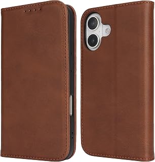 [Hamany] Aifun 16 Case, iPhone 16 Case, Notebook Type, Card Storage, Built-in Magnet, Smartphone Case, iPhone 16, Wallet Type, Horizontal Stand Function, Shockproof, Abrasion Resistant, Leather