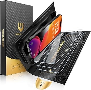 UNBREAKcable for iPhone 15 Screen Protector, Quick-Install Box, 3-Pack