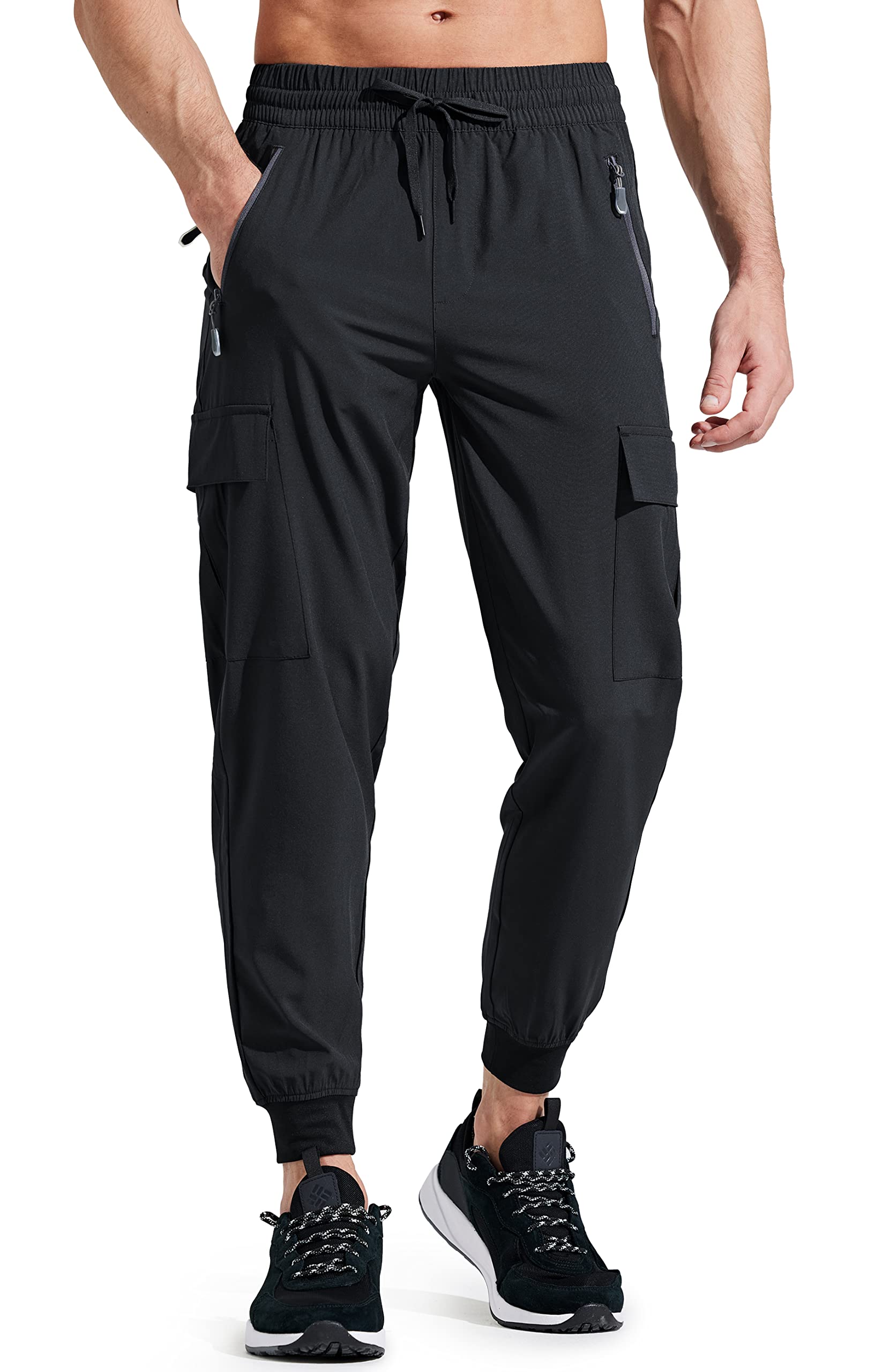 Libin Men's Lightweight Trousers Joggers Quick Dry Cargo Hiking