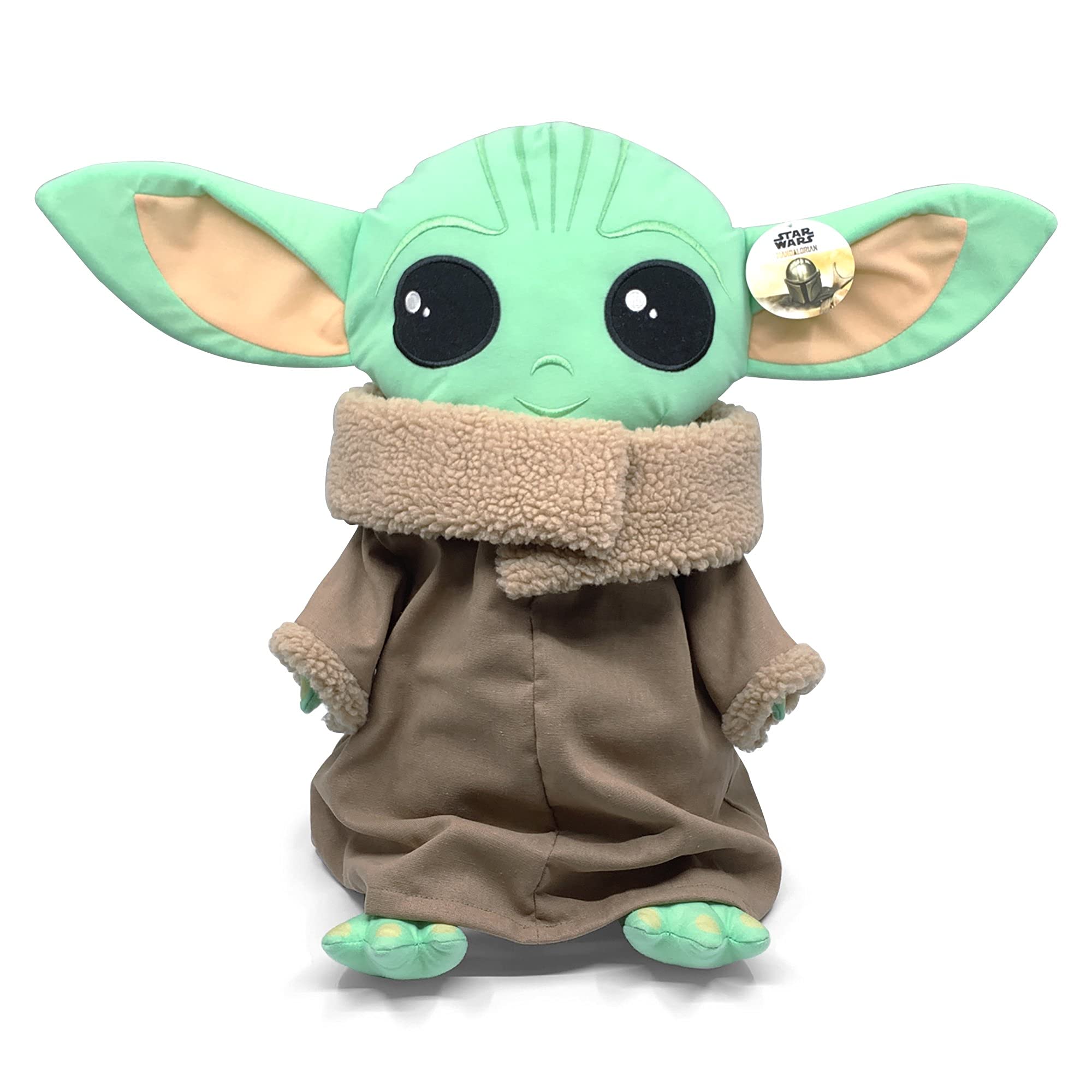 Jay Franco The Mandalorian Baby Yoda Plush Pillow Buddy, Star Wars Kids Bedding,