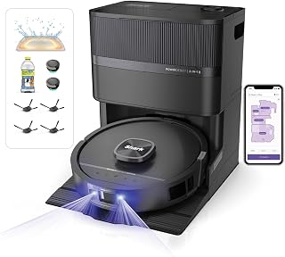 Shark PowerDetect UV Reveal Robot Mop and Vacuum, Black, AV3020XEUK