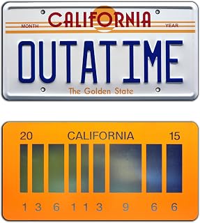 Back to the Future | OUTATIME + 2015 | Metal License Plates