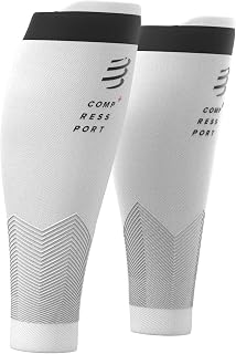 Compressport - R2V2 - Compression Knee Pads for Calves - Muscle Protection, Performance and Recovery - Ultralight and Anti-Fatigue - Running, Cycling, Trail and Triathlon