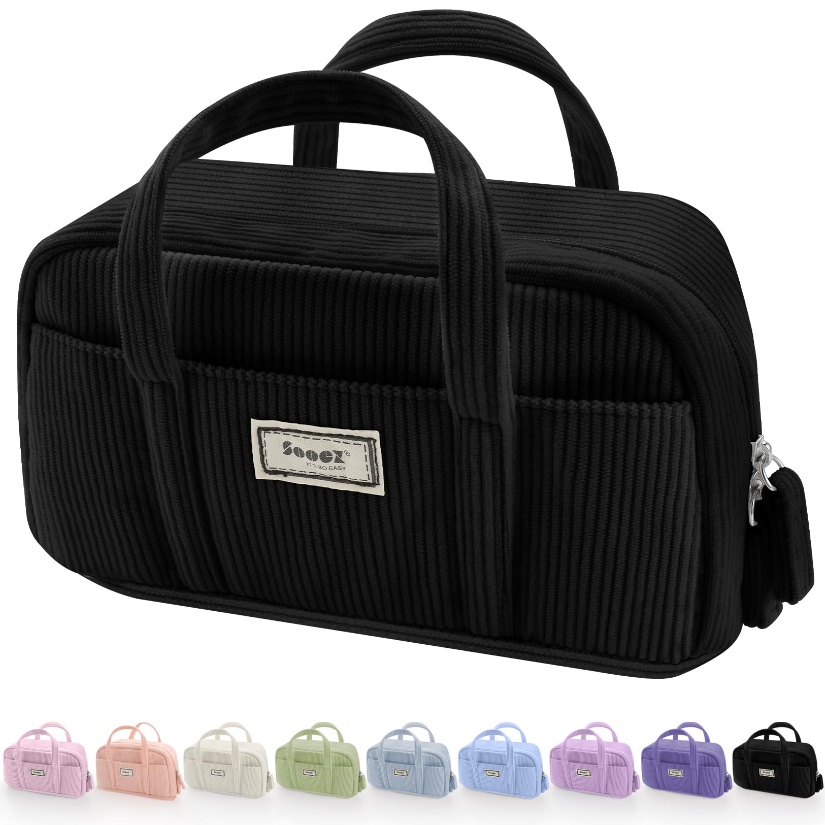 Sooez Large Pencil Case Pouch, Extra Big Pencil Bag with 5 Compartments | Pen Ba