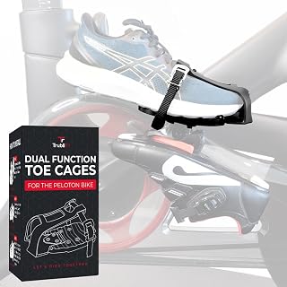 Ride Peloton in Sneakers - Dual Function Toe Cages for Peloton Bike & Bike+ - Converts Peloton Pedals - Pedals for Regular Shoes or Cycling Shoes - Fits All Peloton Bikes
