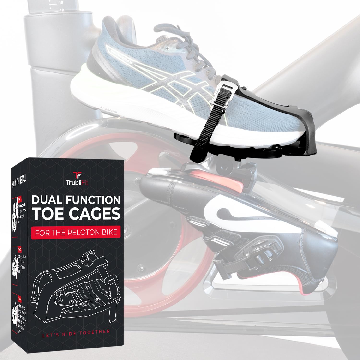Ride Peloton in Sneakers - Dual Function Toe Cages for Peloton Bike & Bike+ - Co