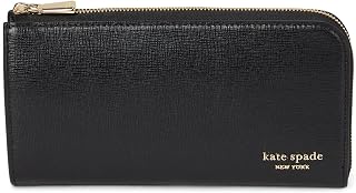 kate spade new york Devin Saffiano Leather Zip Around Continental Wallet, Black