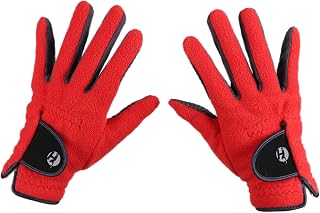 Lasflores Winter Women's Golf Gloves - Washable Thermal Fleece, Left & Right Pair, Non-Slip Palm for Cold Weather Golfing Performance