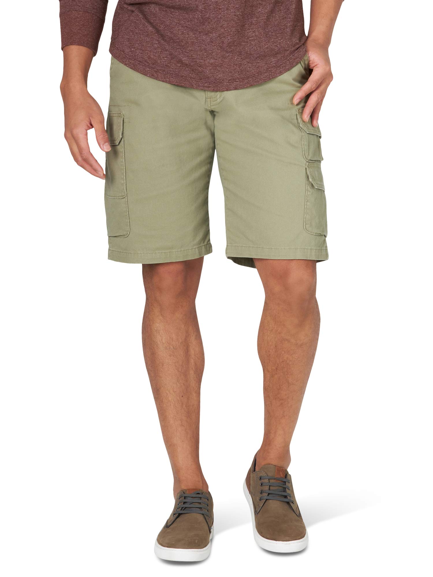 Wrangler Authentics Mens Stretch Twill Cargo ShortsCargo Shorts