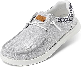 STQ Womens Slip On Loafers Arch Support Boat Casual Shoes