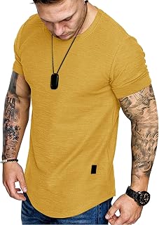 Men's Fashion Cotton Training Gym Athletic T-Shirt