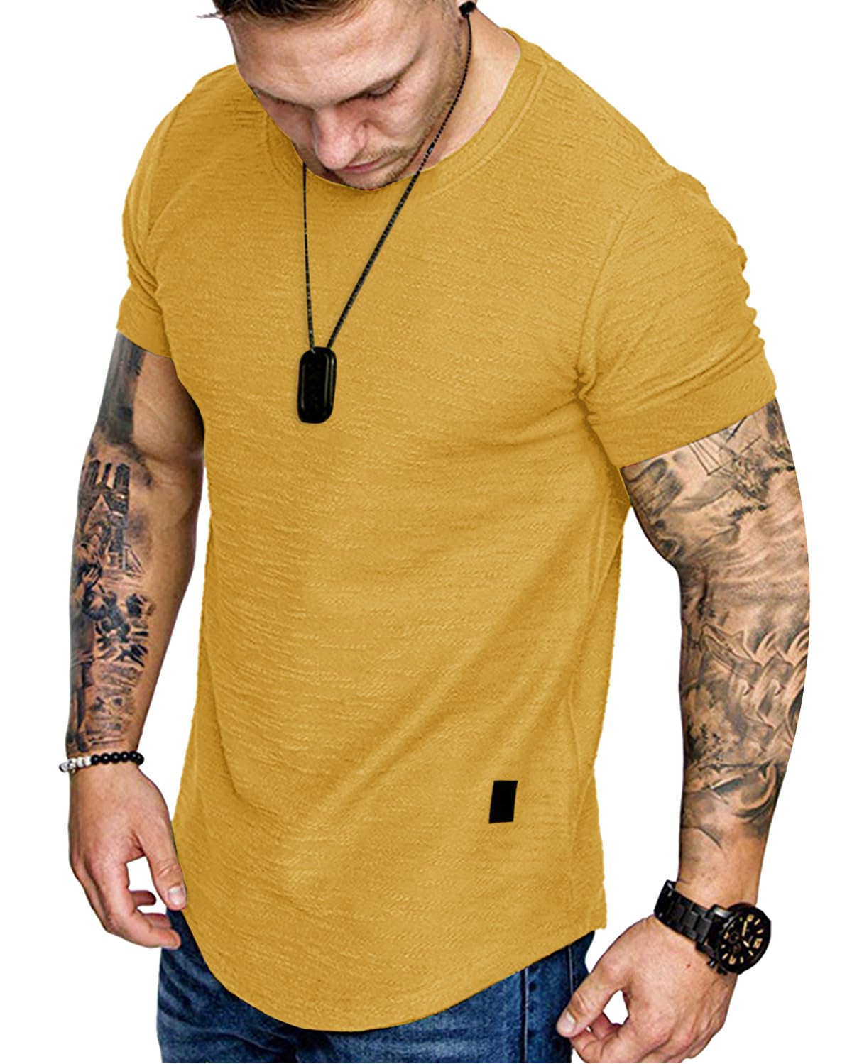 Men's Fashion Cotton Training Gym Athletic T-Shirt