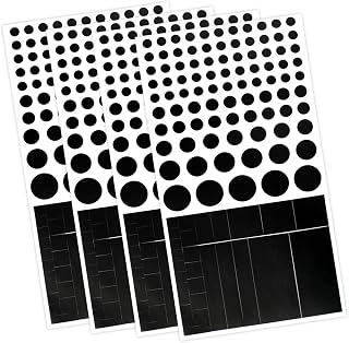 Brvlsoc Vinyl Webcam Covers – Restickable Privacy Stickers for Laptop, Smartphone, Tablet, Smart TV & Game Console – Black, Multiple Sizes