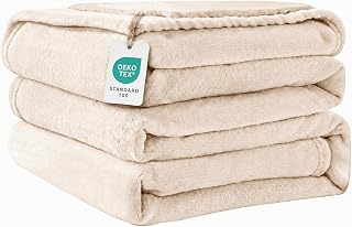 Good Nite Fleece Throw Blanket 150x200cm Soft Flannel Blanket for Sofa Bed