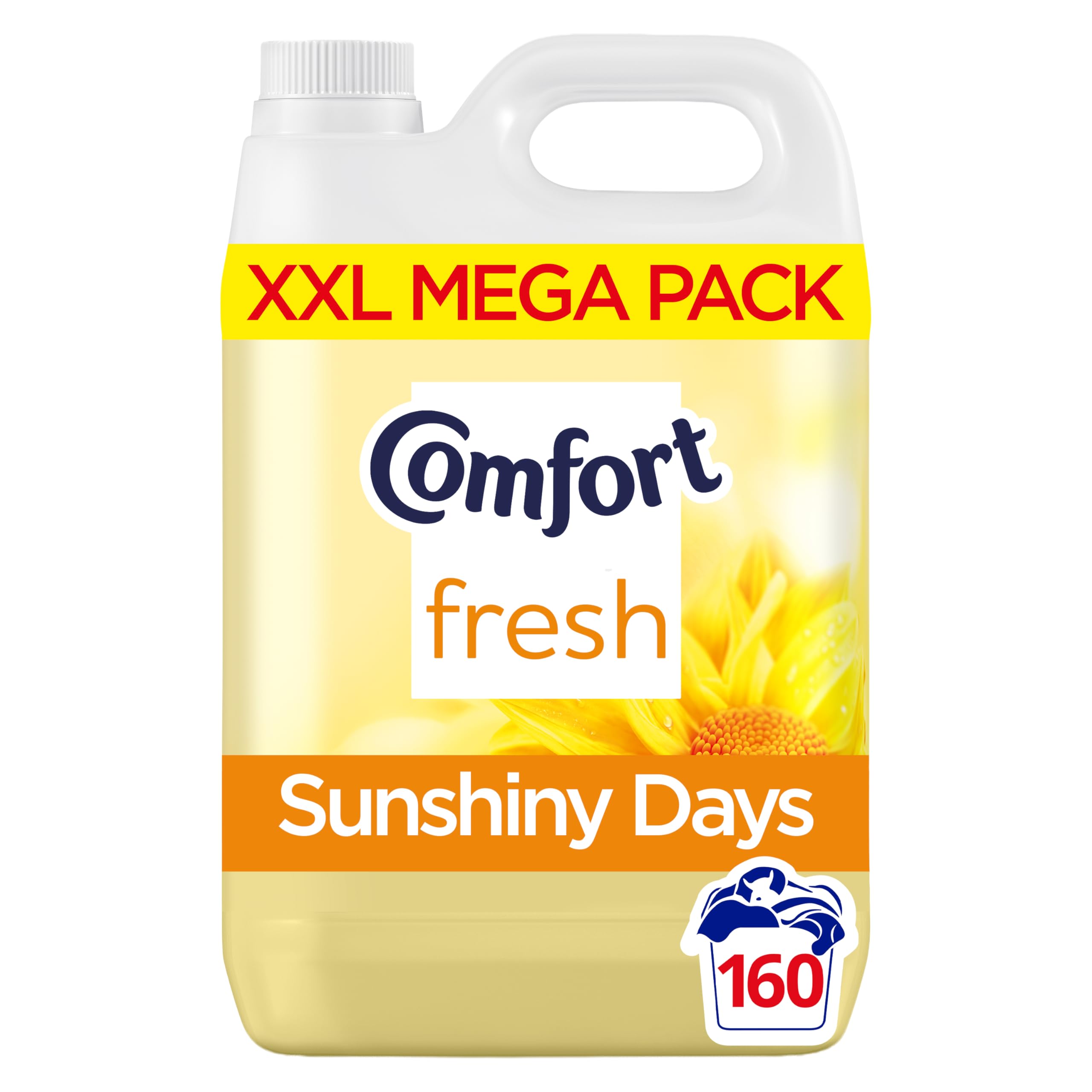 Comfort Fresh Sunshiny Days Fabric Conditioner 160 washes (4.8 L) | Up to 100 da