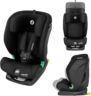 Maxi-Cosi Titan S Comfort i-Size, Car Seat, 76–150 cm, Authentic Black | ISOFIX Child Car Seat, 15 Months–12 Years, 5 Recline & 13 Headrest Positions, G-CELL Protection, Breathable Comfort Fabrics