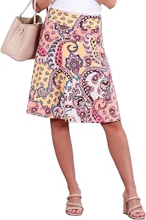 Popana Midi Skirt for Women, Flowy Skirts for Women Midi Length