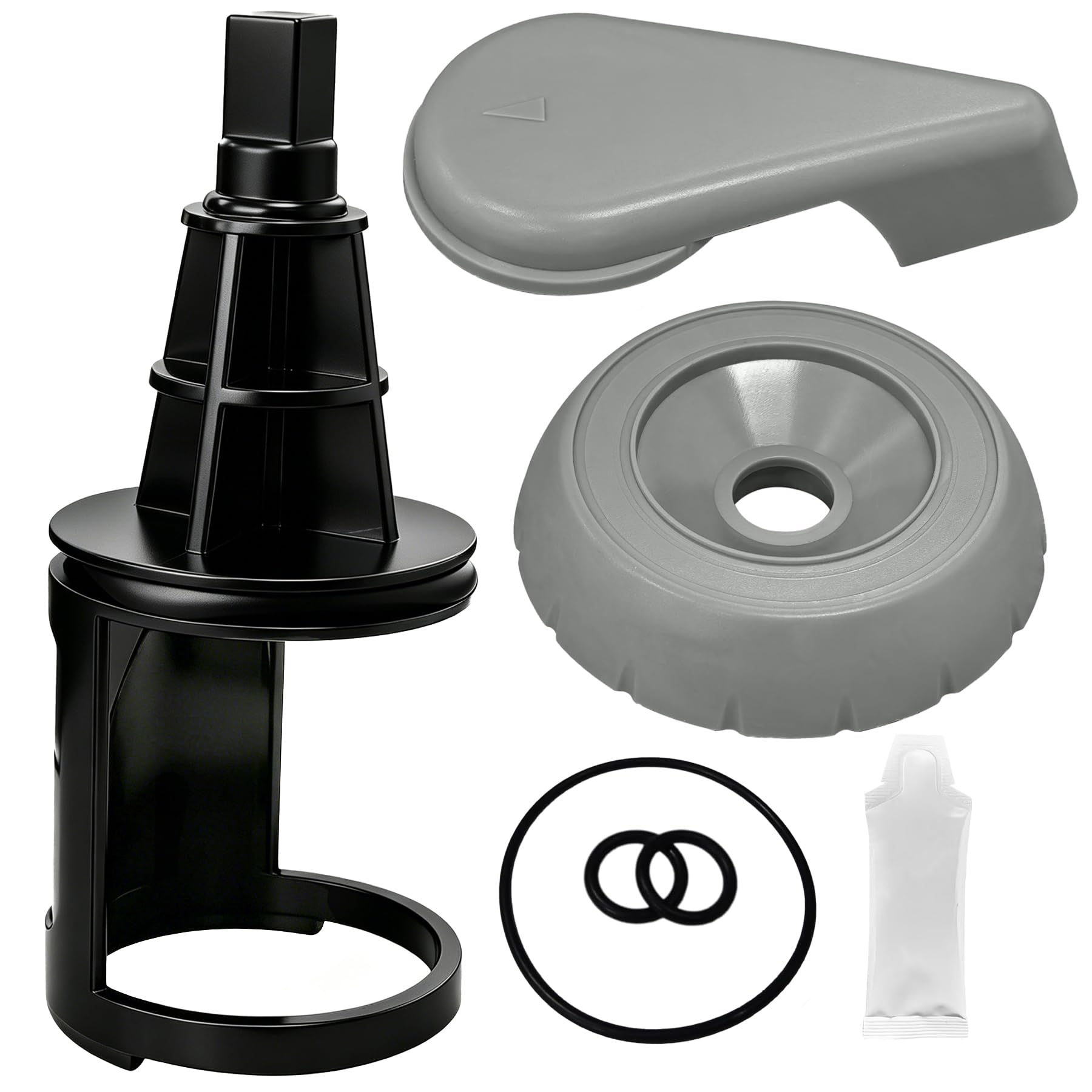 2" Hot Tub Diverter Valve Kit Stem with Cap Handle & O-Rings Replacement for Hyd