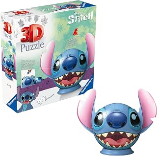Ravensburger Puzzle-Ball Disney Stitch 72 Pieces Jigsaw Puzzle for Kids - Every Piece is Unique, Pieces Fit Together Perfectly