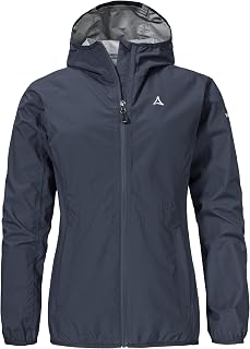 Schöffel Style Migandi WMS Women's All-Weather Jacket with 2-Way Stretch, Adjustable Hood, Waterproof and Breathable