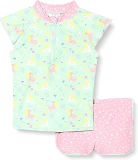 Playshoes Unisex Children's UV Protection Swimming Set Two Piece Swimming Shirt Swimming Shorts Swimwear (Pack of 1)