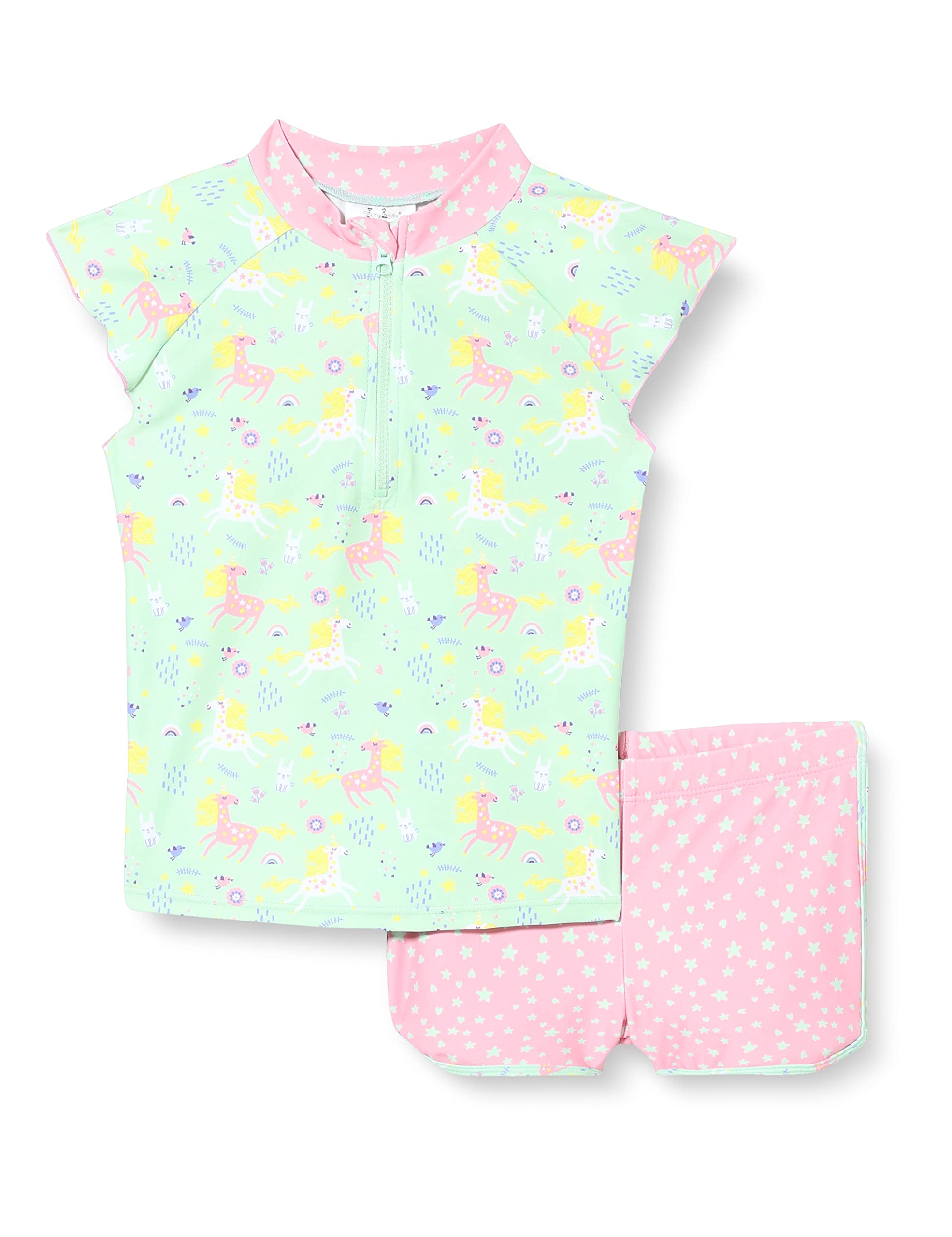 Playshoes Unisex Children's UV Protection Swimming Set Two Piece Swimming Shirt 