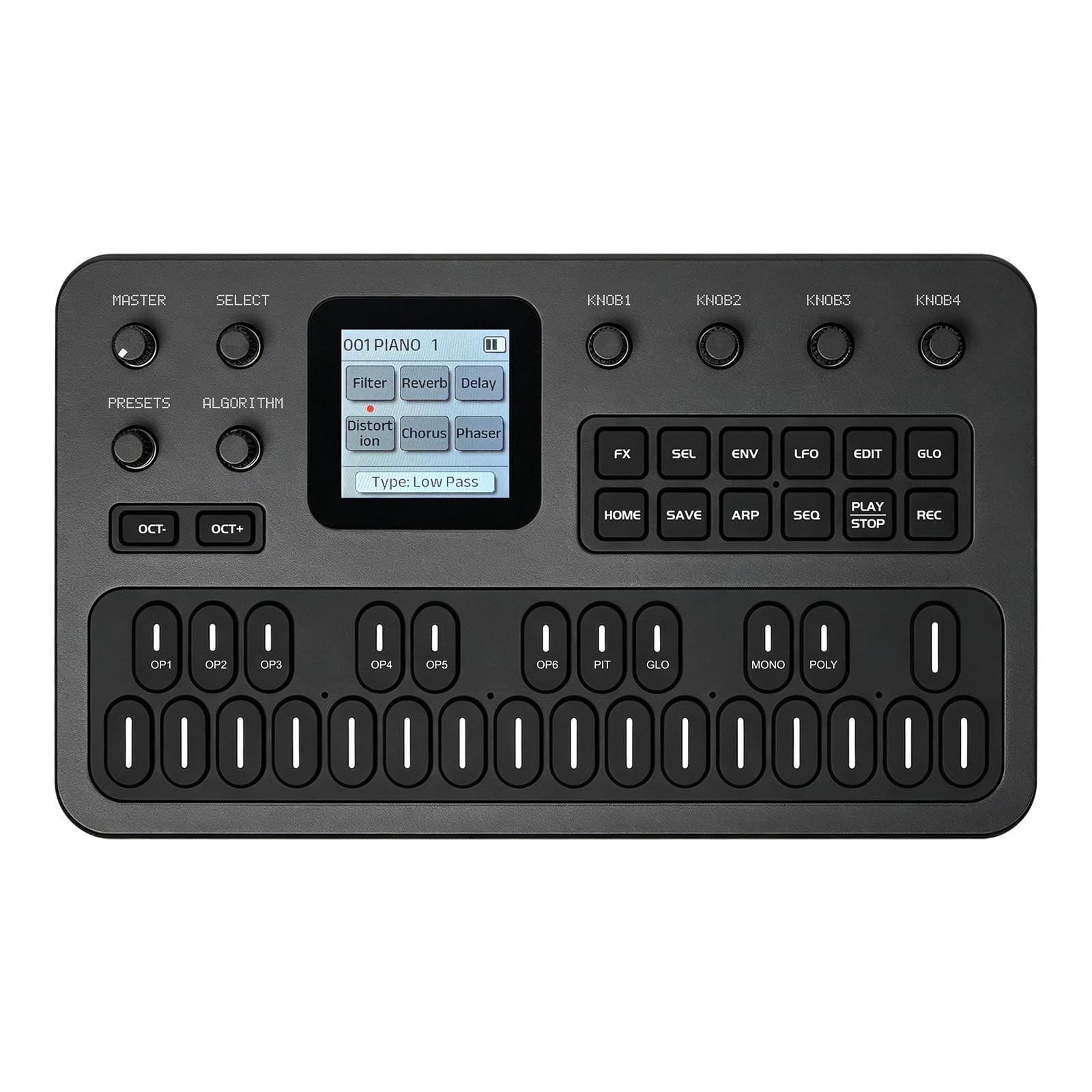 M-VAVE FM-1 Synthesizer Digital Keyboards Voice-Out Keyboard Synthesizer Speakin