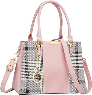 KKXIU Women Purses and Handbags, PU Leather Top Handle Satchel Bag