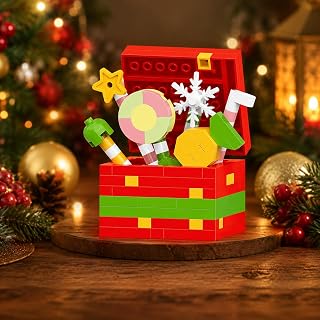 1PC Box Ornament, Textured Present Tabletop Collectible Art | Wrapped Parcel Shape Features a Surface, Sculpted Bow and Ribbon Details for a Cheerful Accent on Mantels, Desks or Shelves