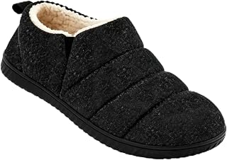 Zizor Men's Warm Winter Slippers Memory Foam Indoor Outdoor House Shoes