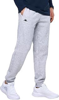 Kappa VRODELL Tracksuit Bottoms I Jogging Bottoms Men's Made of Sweat Fabric I for Sports and Leisure and Fitness I Waistband with Drawstring | Available in Grey, Black and Sizes S, M, L, XL, XXL