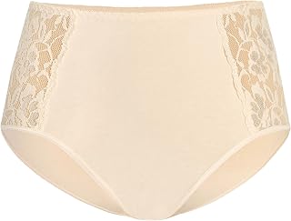 Teyli Women's High Waist Briefs Made of Soft Breathable Cotton Elegant and Comfortable High Quality Perfect for Any Look and Occasion with Lace Inserts on the Sides