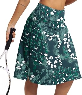 Women's Modest Knee Length Athletic Midi Running Skirt