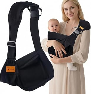 Hranio Toddler Carrier Sling Baby Carrier Newborn Baby Sling Carrier Baby Carriers from Newborn Baby Wrap Carrier Toddler Sling with Extra Wide Cozy Strap, Safety Adjustable Ergonomic Toddler Carrier