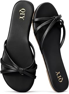 Women's Flip Flops Flat Sandals Slip on Slide Sandals Summer Thong Flats