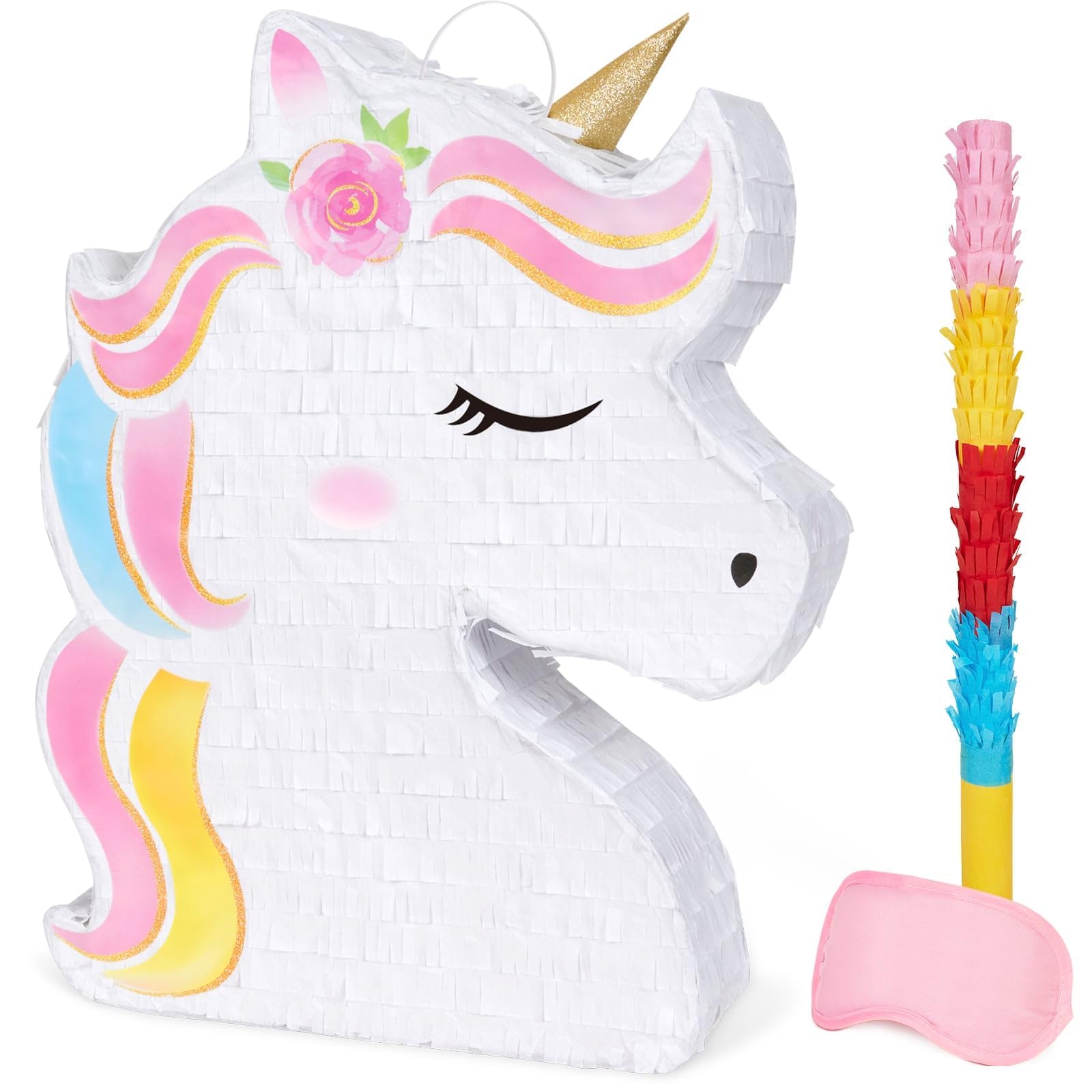 WERNNSAI Unicorn Piñata, Unicorn Birthday Decorations, Rainbow Unicorn | Piñatas