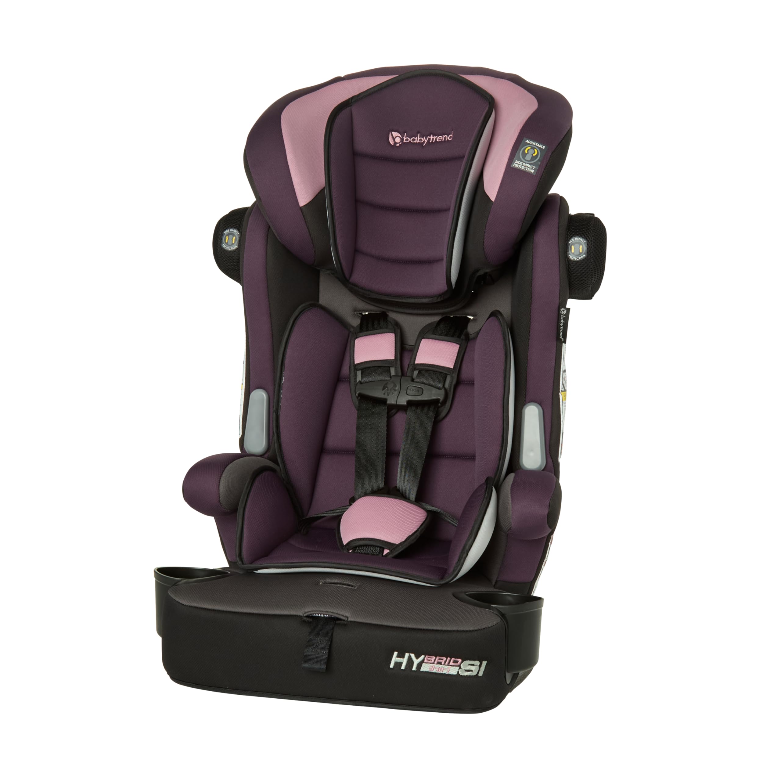Baby Trend Hybrid SI 3-in-1 Combination Booster Seat, Dash Orchid – Side-Impact 