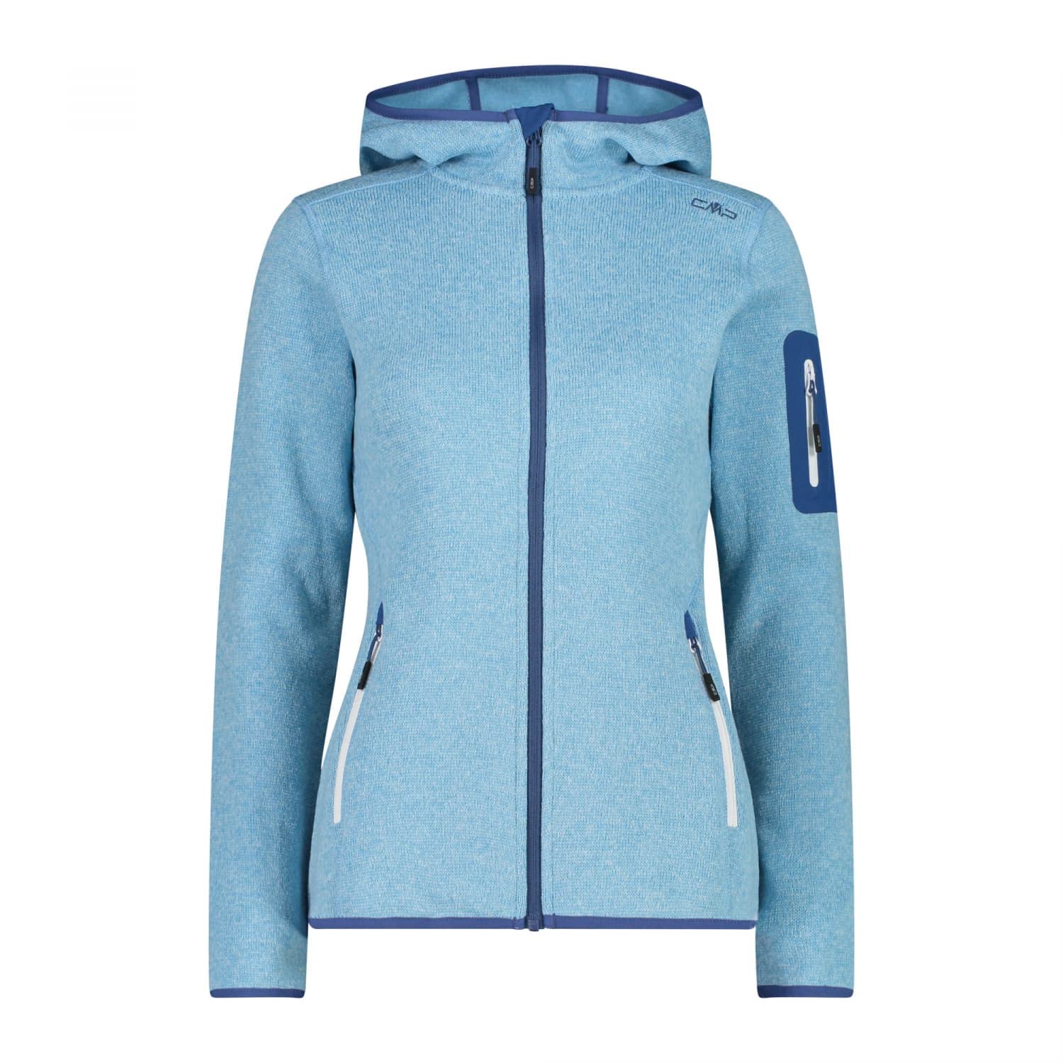 CMP Women's Knitted Tech Jacket with Fixed Hood