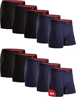 DANISH ENDURANCE Men's Bamboo Boxer Shorts, with or without Fly, Pack of 6 or 10
