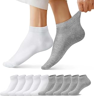 FALARY Trainer Ankle Socks for Men Women 10 Pairs Sport Low short Socks