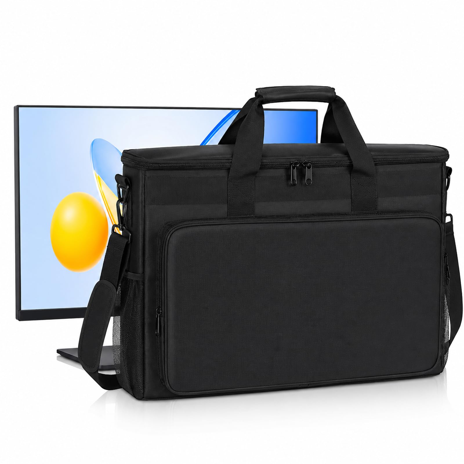 32 Inch Monitor Travel Bag,Padded Carrying Case with Accessory Storage | Dustpro