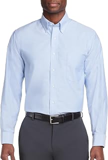 Van Heusen Men's Regular Fit Oxford Button Down Collar Dress Shirt Dress Shirt (Pack of 1)